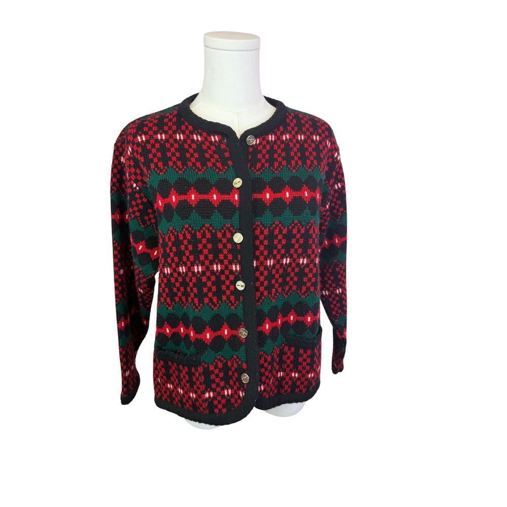 Vintage Tally-Ho Button Up Cardigan Sweater size small